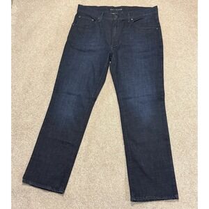 Mott & Bow Straight Crosby Jeans Mens 38x32 Medium/Dark Blue Stretch Excellent